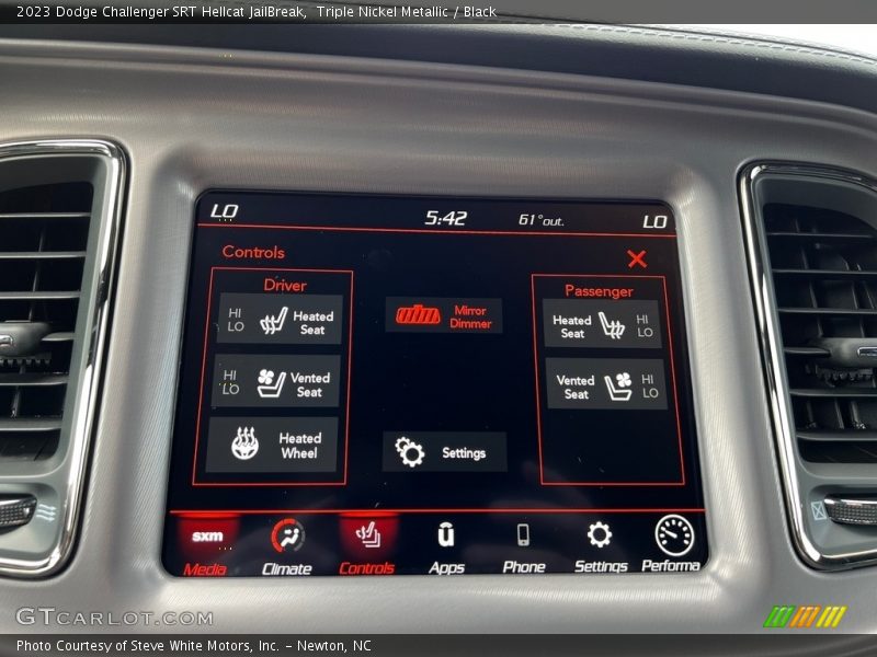 Controls of 2023 Challenger SRT Hellcat JailBreak