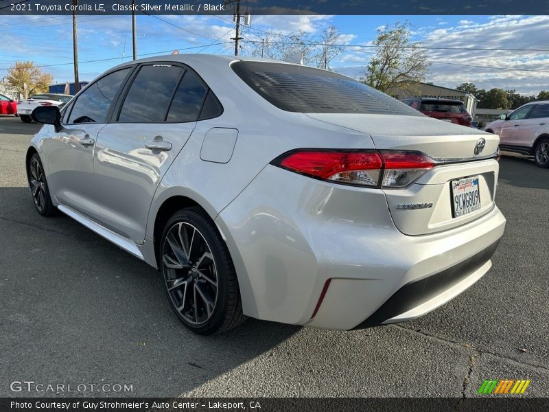 Classic Silver Metallic / Black 2021 Toyota Corolla LE