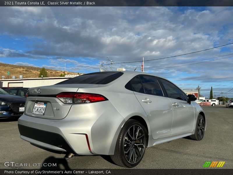 Classic Silver Metallic / Black 2021 Toyota Corolla LE