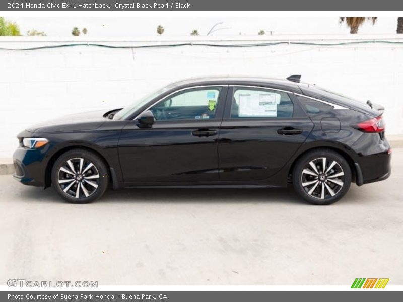  2024 Civic EX-L Hatchback Crystal Black Pearl