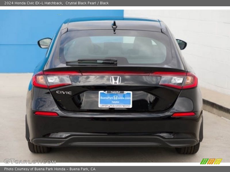 Crystal Black Pearl / Black 2024 Honda Civic EX-L Hatchback