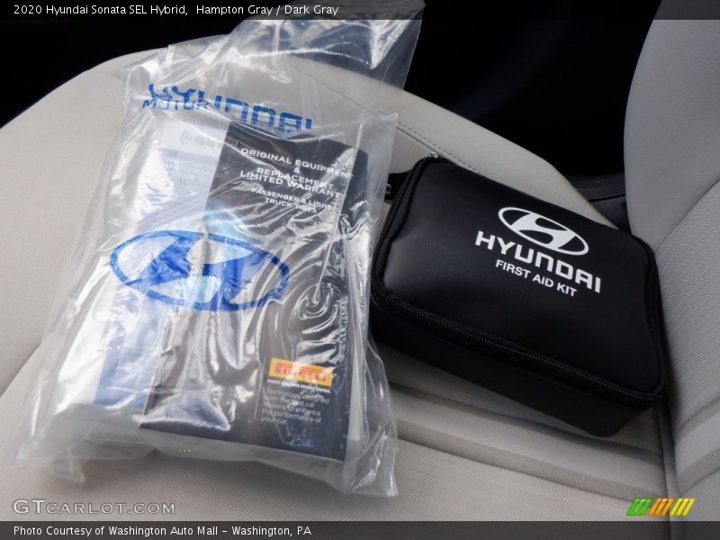 Hampton Gray / Dark Gray 2020 Hyundai Sonata SEL Hybrid