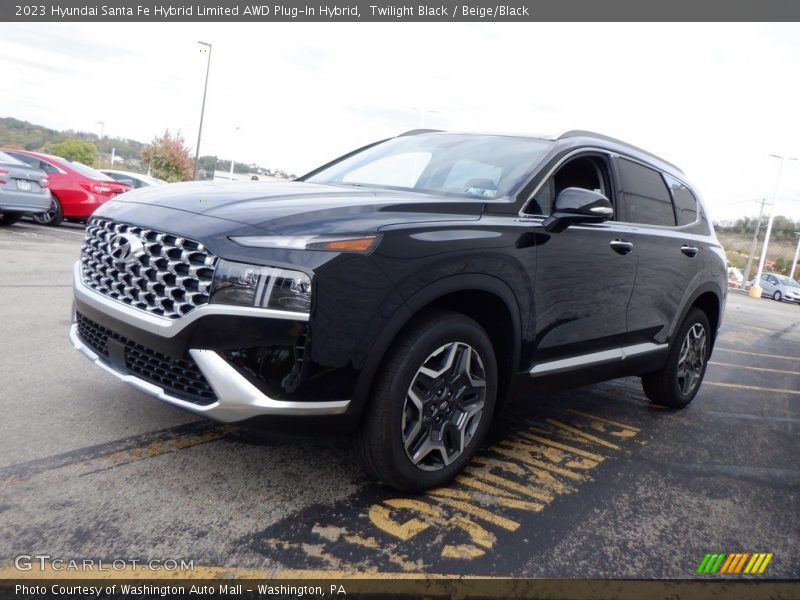 Twilight Black / Beige/Black 2023 Hyundai Santa Fe Hybrid Limited AWD Plug-In Hybrid