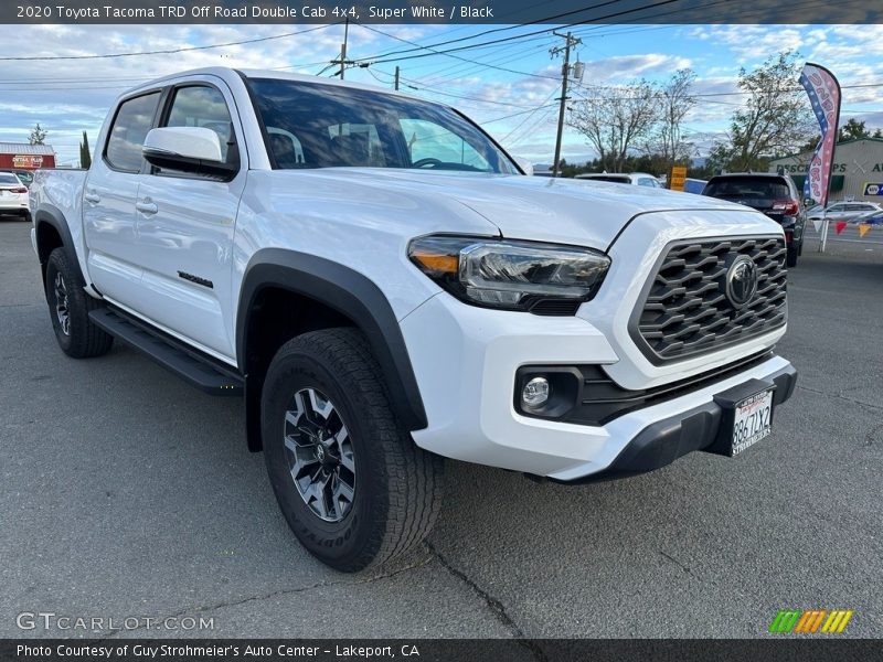 Super White / Black 2020 Toyota Tacoma TRD Off Road Double Cab 4x4