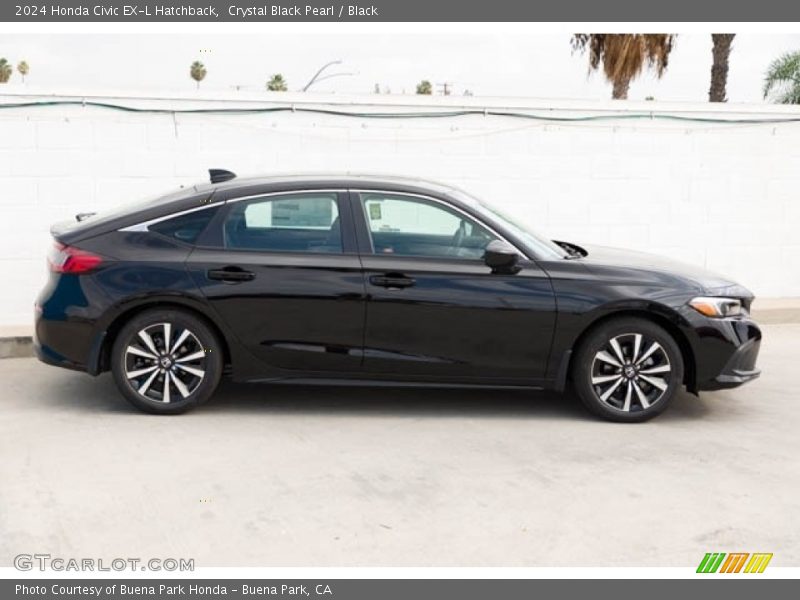  2024 Civic EX-L Hatchback Crystal Black Pearl