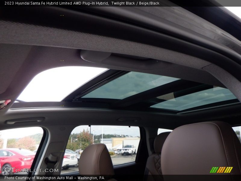 Sunroof of 2023 Santa Fe Hybrid Limited AWD Plug-In Hybrid
