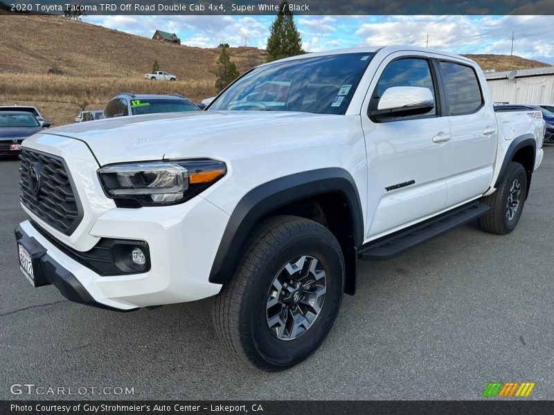 Super White / Black 2020 Toyota Tacoma TRD Off Road Double Cab 4x4