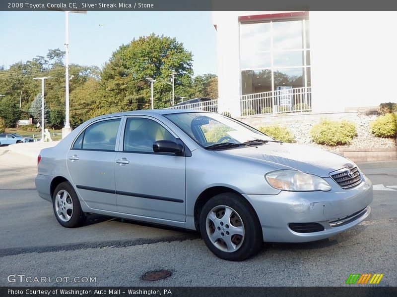 Silver Streak Mica / Stone 2008 Toyota Corolla CE