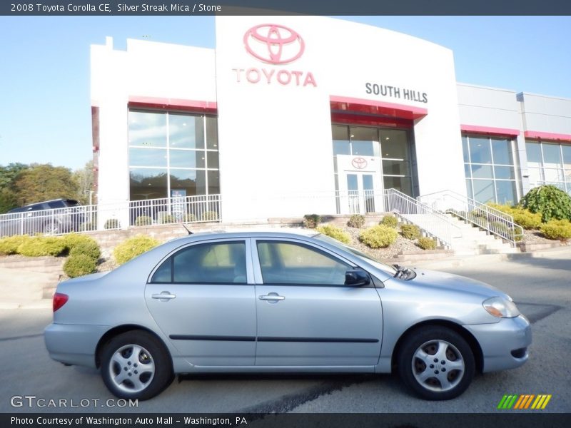 Silver Streak Mica / Stone 2008 Toyota Corolla CE