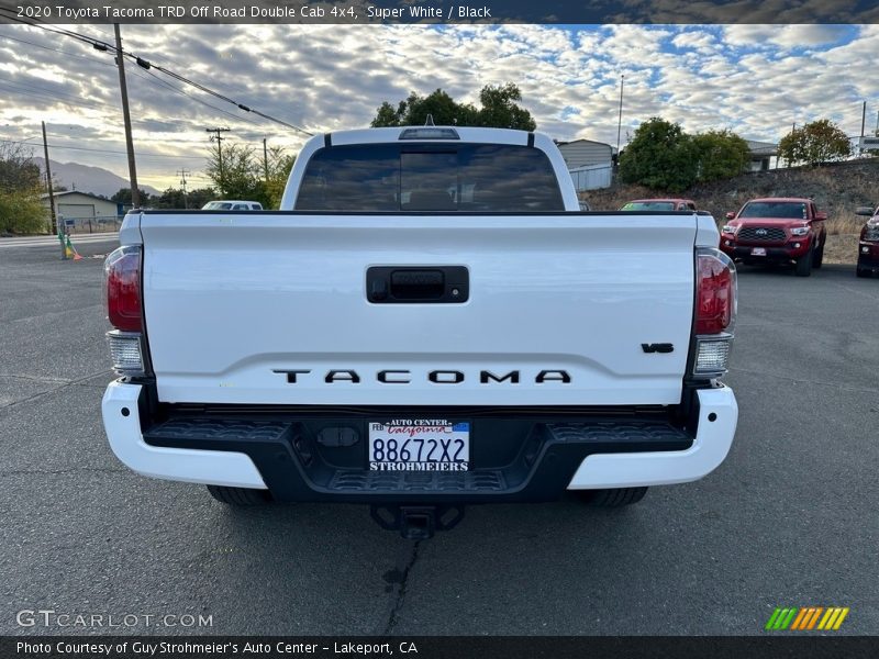 Super White / Black 2020 Toyota Tacoma TRD Off Road Double Cab 4x4