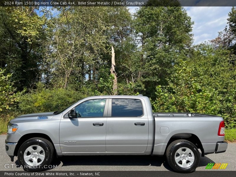  2024 1500 Big Horn Crew Cab 4x4 Billet Silver Metallic