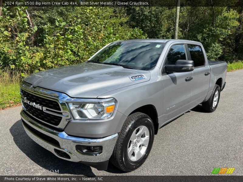 Billet Silver Metallic / Diesel Gray/Black 2024 Ram 1500 Big Horn Crew Cab 4x4