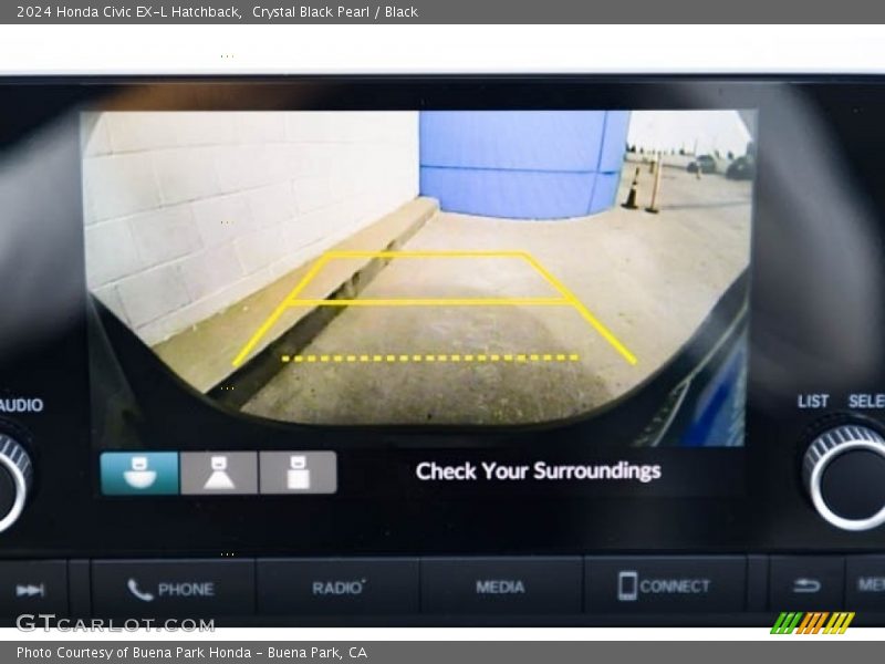 Crystal Black Pearl / Black 2024 Honda Civic EX-L Hatchback