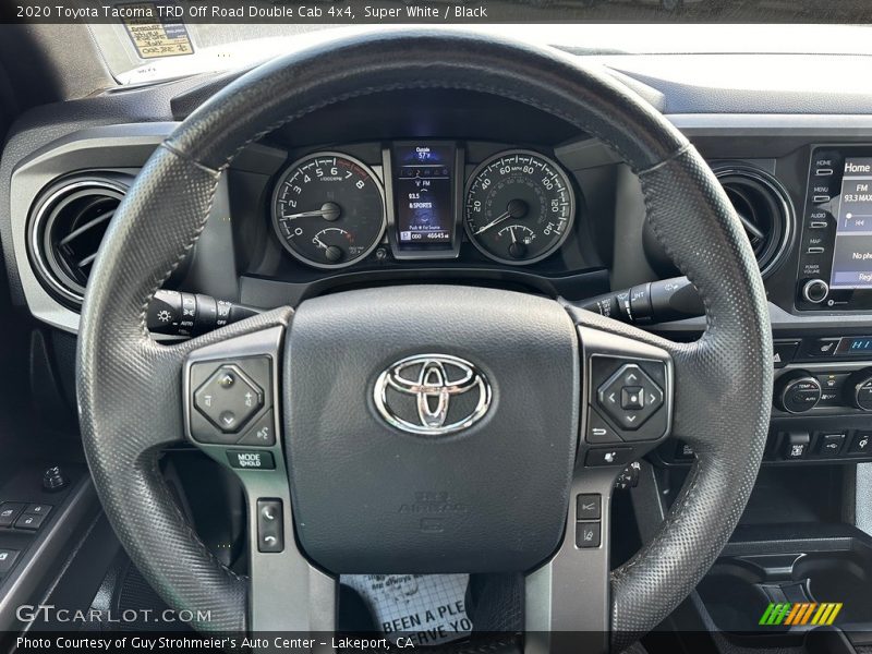 Super White / Black 2020 Toyota Tacoma TRD Off Road Double Cab 4x4