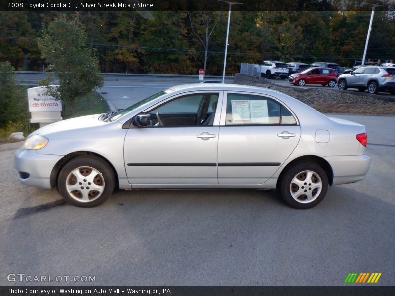 Silver Streak Mica / Stone 2008 Toyota Corolla CE