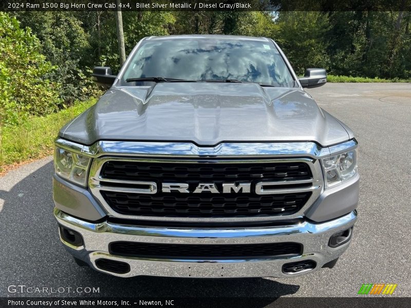 Billet Silver Metallic / Diesel Gray/Black 2024 Ram 1500 Big Horn Crew Cab 4x4