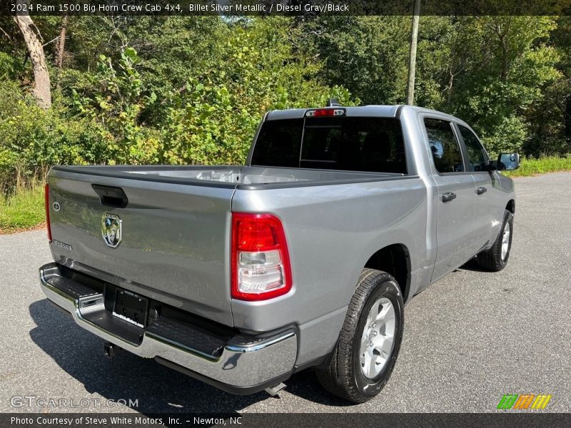 Billet Silver Metallic / Diesel Gray/Black 2024 Ram 1500 Big Horn Crew Cab 4x4