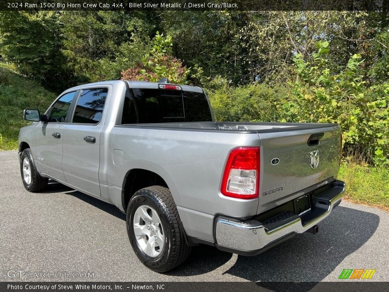Billet Silver Metallic / Diesel Gray/Black 2024 Ram 1500 Big Horn Crew Cab 4x4