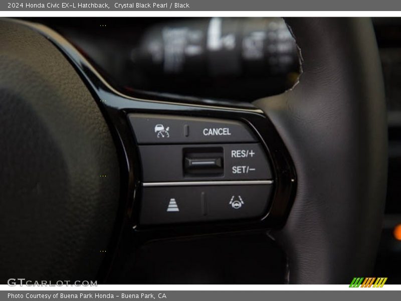 Crystal Black Pearl / Black 2024 Honda Civic EX-L Hatchback