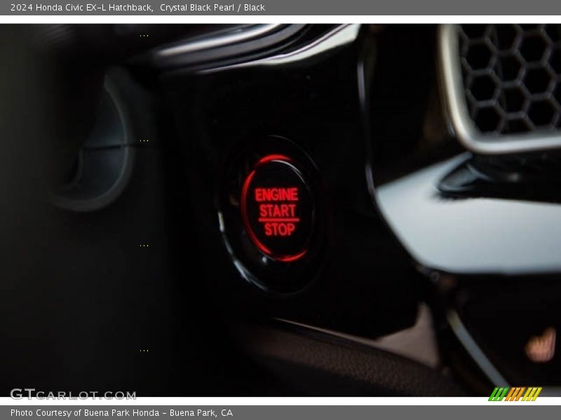 Crystal Black Pearl / Black 2024 Honda Civic EX-L Hatchback