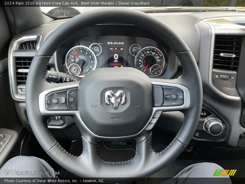  2024 1500 Big Horn Crew Cab 4x4 Steering Wheel