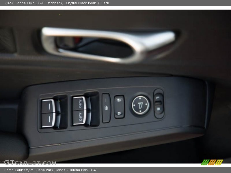 Crystal Black Pearl / Black 2024 Honda Civic EX-L Hatchback