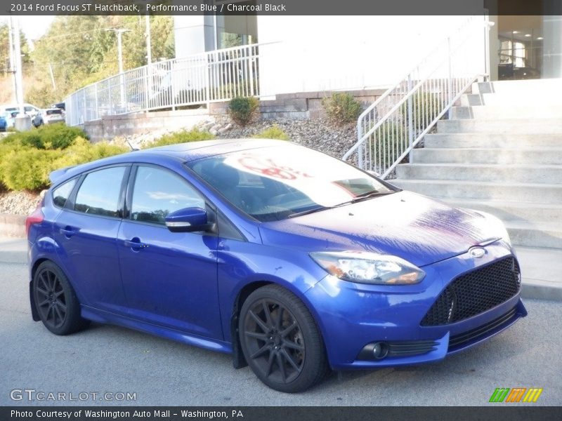 Performance Blue / Charcoal Black 2014 Ford Focus ST Hatchback