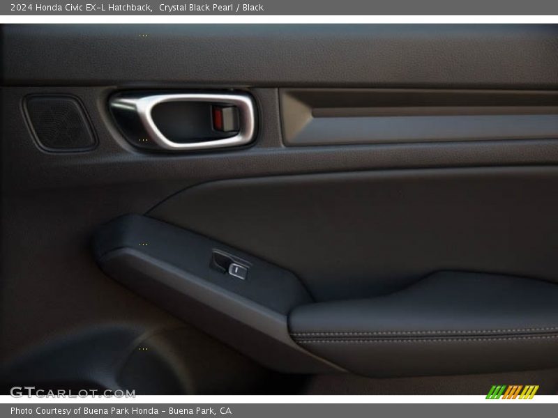 Crystal Black Pearl / Black 2024 Honda Civic EX-L Hatchback