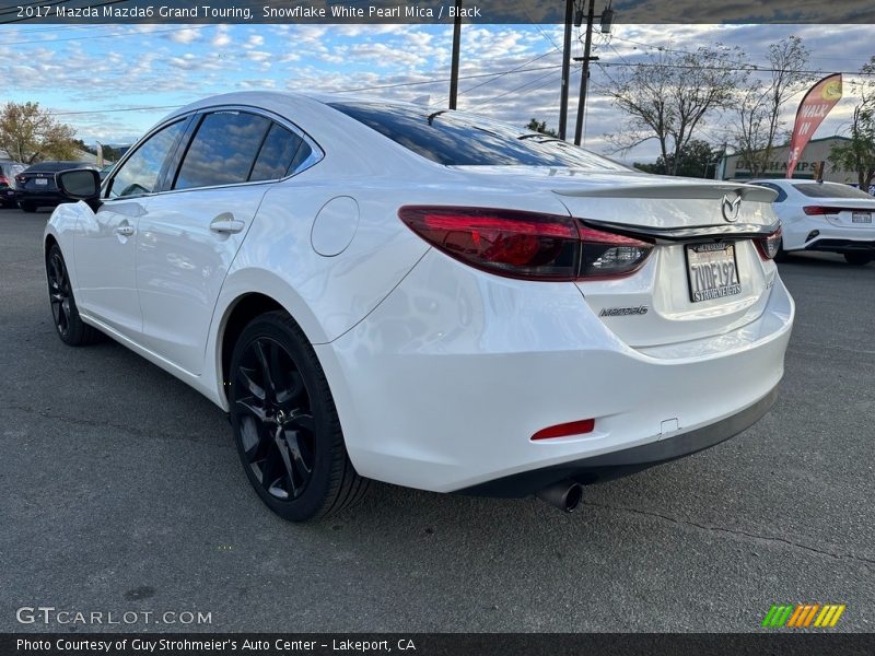 Snowflake White Pearl Mica / Black 2017 Mazda Mazda6 Grand Touring