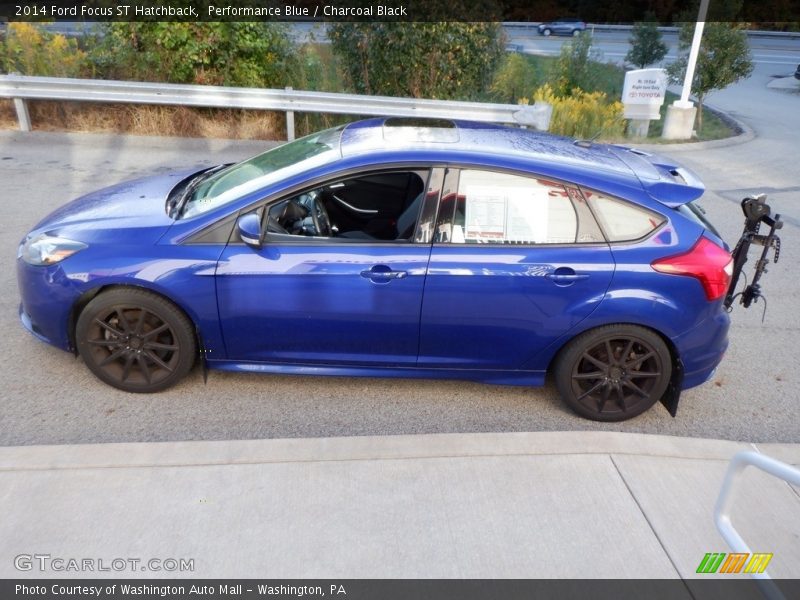 Performance Blue / Charcoal Black 2014 Ford Focus ST Hatchback