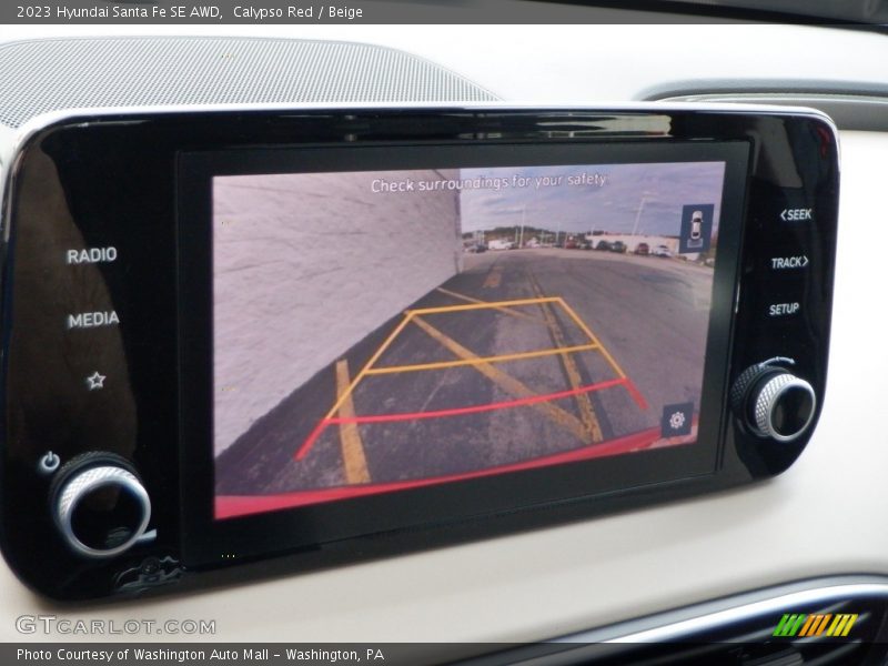 Calypso Red / Beige 2023 Hyundai Santa Fe SE AWD