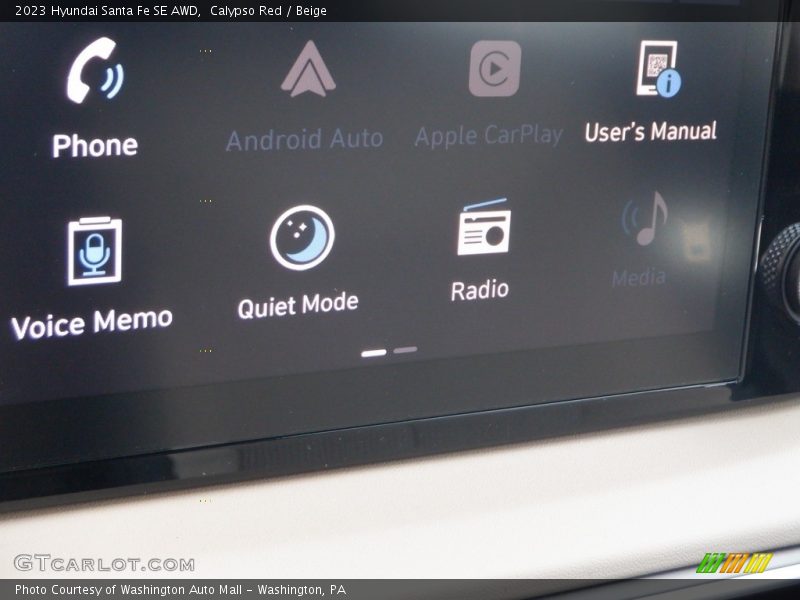 Calypso Red / Beige 2023 Hyundai Santa Fe SE AWD
