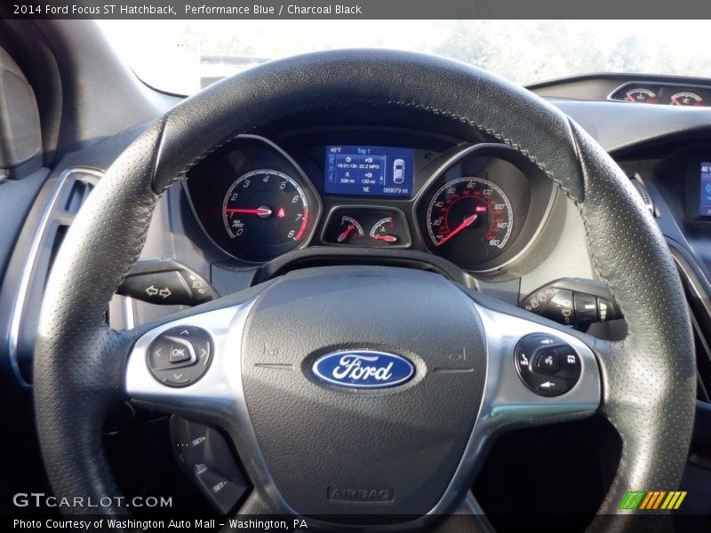 Performance Blue / Charcoal Black 2014 Ford Focus ST Hatchback