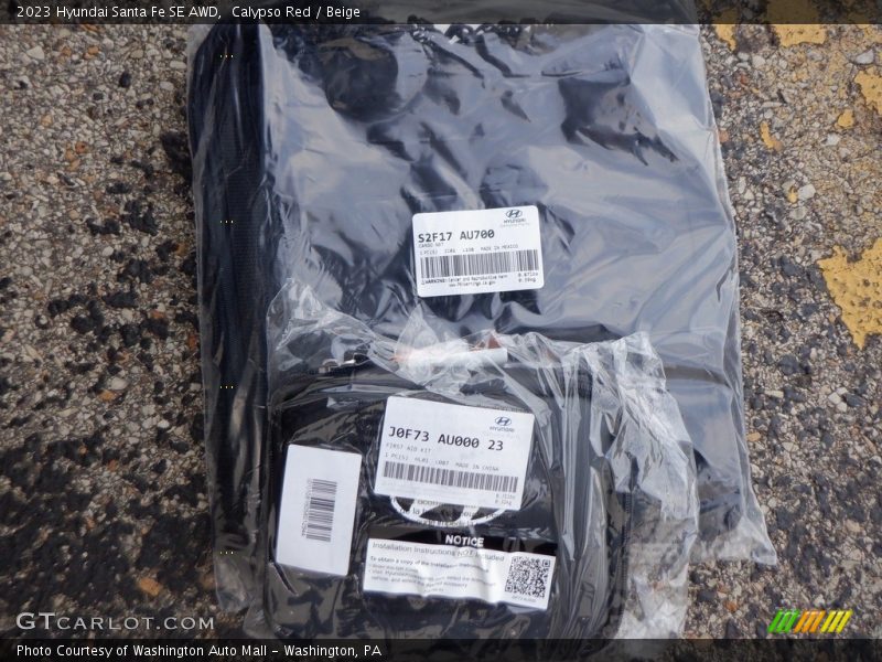 Calypso Red / Beige 2023 Hyundai Santa Fe SE AWD
