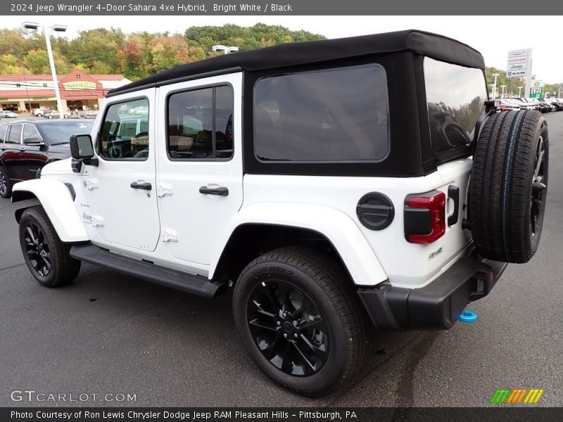 Bright White / Black 2024 Jeep Wrangler 4-Door Sahara 4xe Hybrid