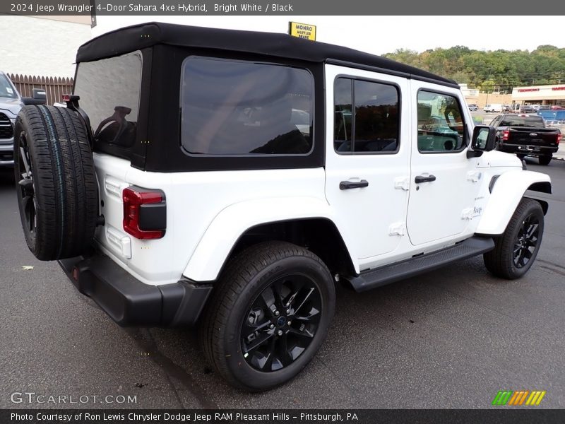 Bright White / Black 2024 Jeep Wrangler 4-Door Sahara 4xe Hybrid