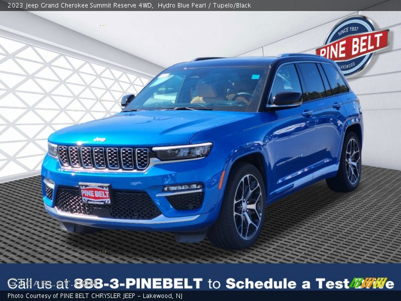 Hydro Blue Pearl / Tupelo/Black 2023 Jeep Grand Cherokee Summit Reserve 4WD