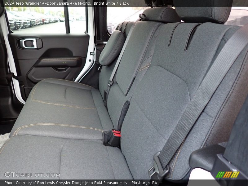 Bright White / Black 2024 Jeep Wrangler 4-Door Sahara 4xe Hybrid