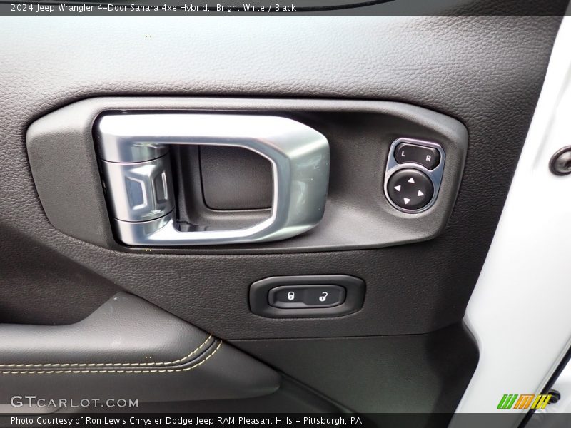 Bright White / Black 2024 Jeep Wrangler 4-Door Sahara 4xe Hybrid