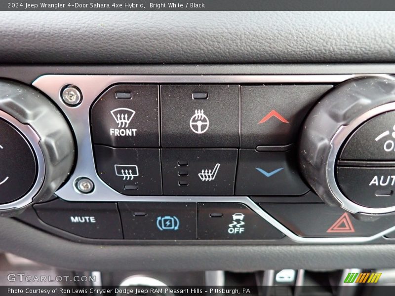 Bright White / Black 2024 Jeep Wrangler 4-Door Sahara 4xe Hybrid