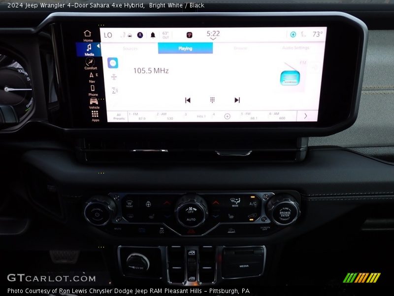 Bright White / Black 2024 Jeep Wrangler 4-Door Sahara 4xe Hybrid