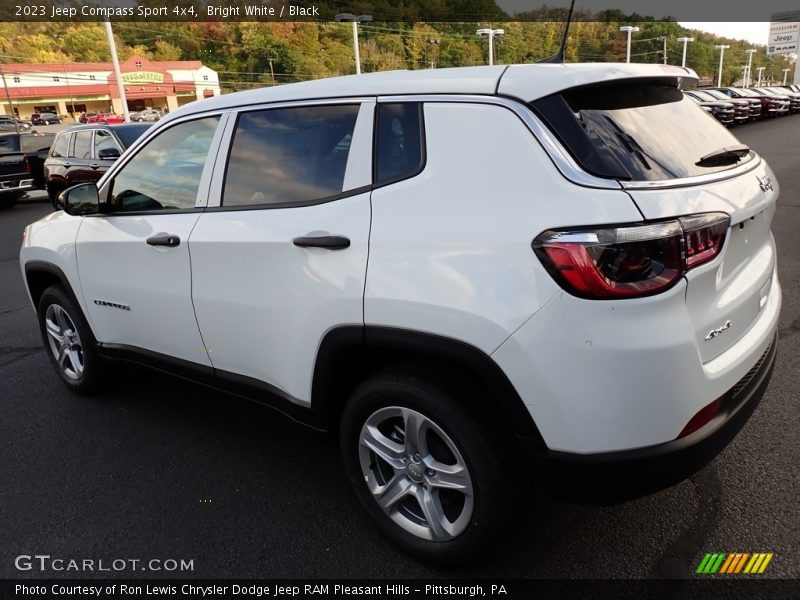 Bright White / Black 2023 Jeep Compass Sport 4x4