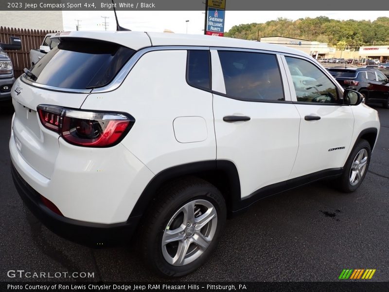Bright White / Black 2023 Jeep Compass Sport 4x4