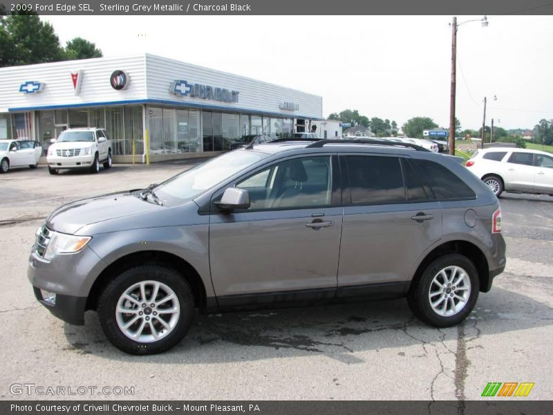 Sterling Grey Metallic / Charcoal Black 2009 Ford Edge SEL