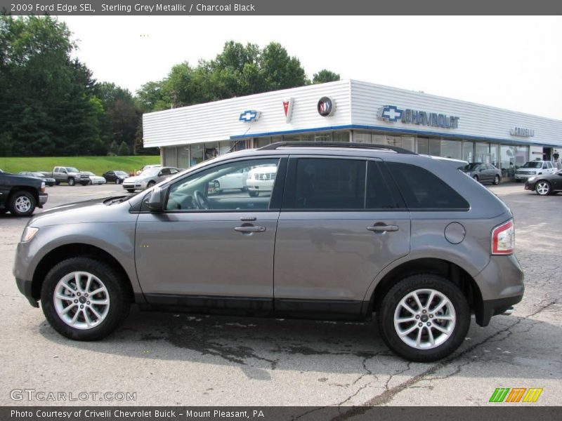 Sterling Grey Metallic / Charcoal Black 2009 Ford Edge SEL