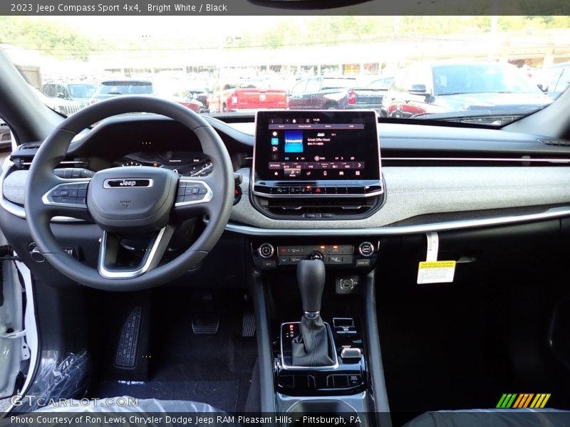 Bright White / Black 2023 Jeep Compass Sport 4x4