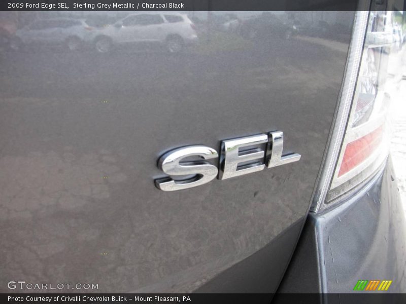 Sterling Grey Metallic / Charcoal Black 2009 Ford Edge SEL