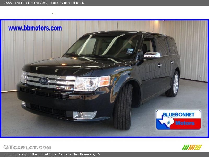 Black / Charcoal Black 2009 Ford Flex Limited AWD