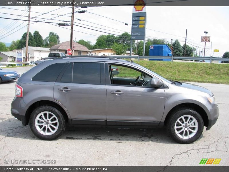 Sterling Grey Metallic / Charcoal Black 2009 Ford Edge SEL