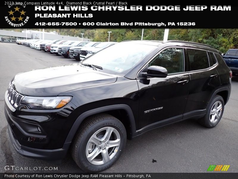 Diamond Black Crystal Pearl / Black 2023 Jeep Compass Latitude 4x4